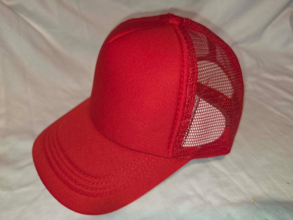 Soft Solid Bill Mesh Hats