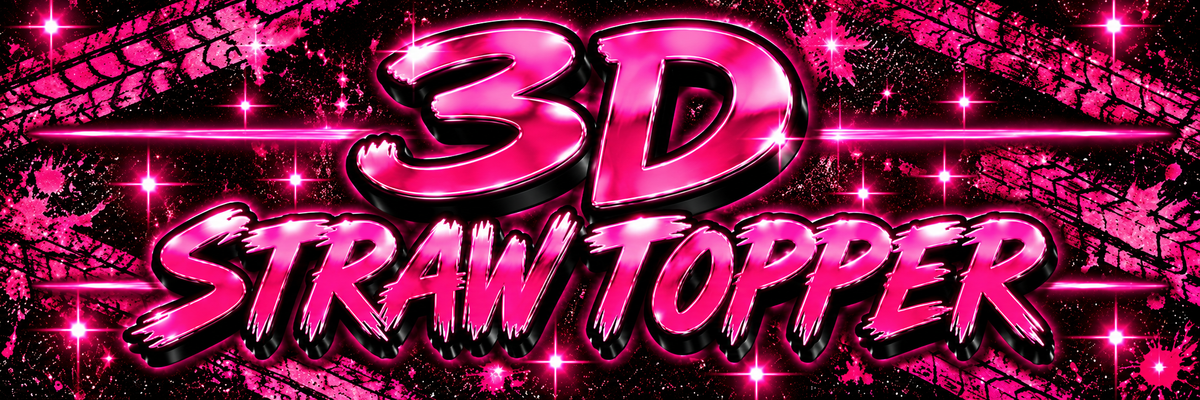 3D Straw Toppers