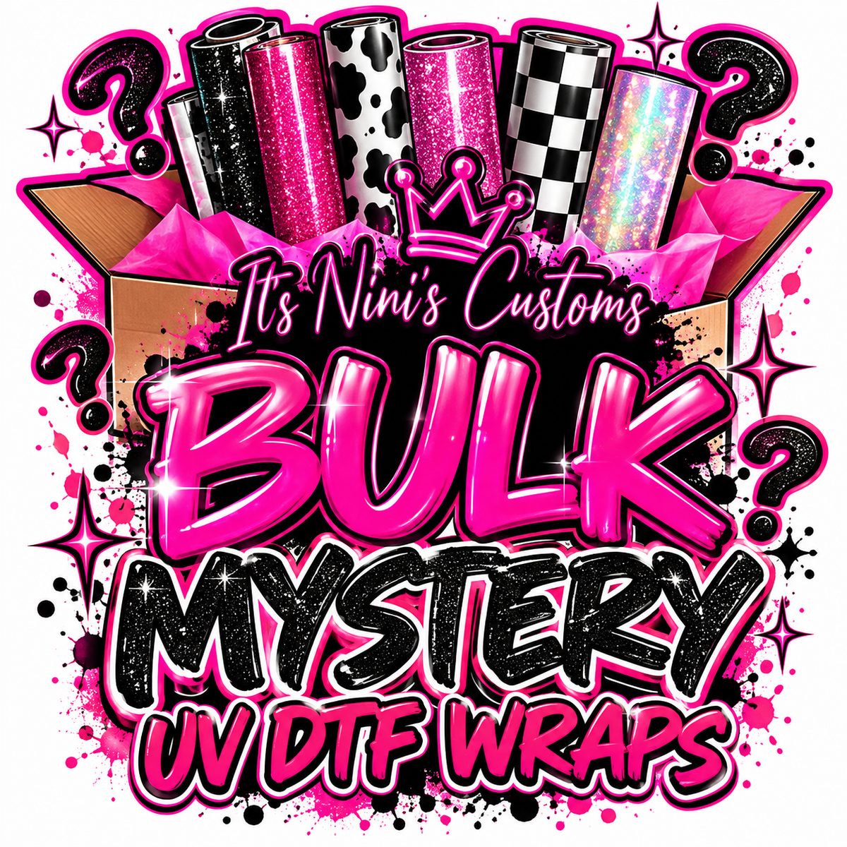 BULK MYSTERY UV DTF WRAPS