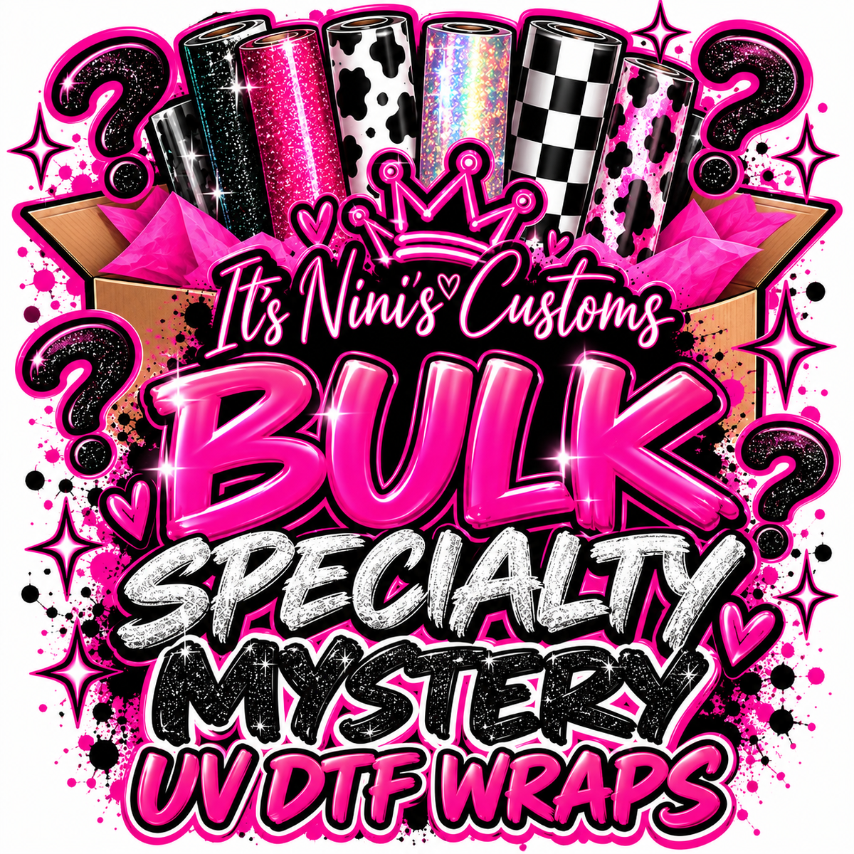 BULK SPECIALTY MYSTERY UV DTF WRAPS