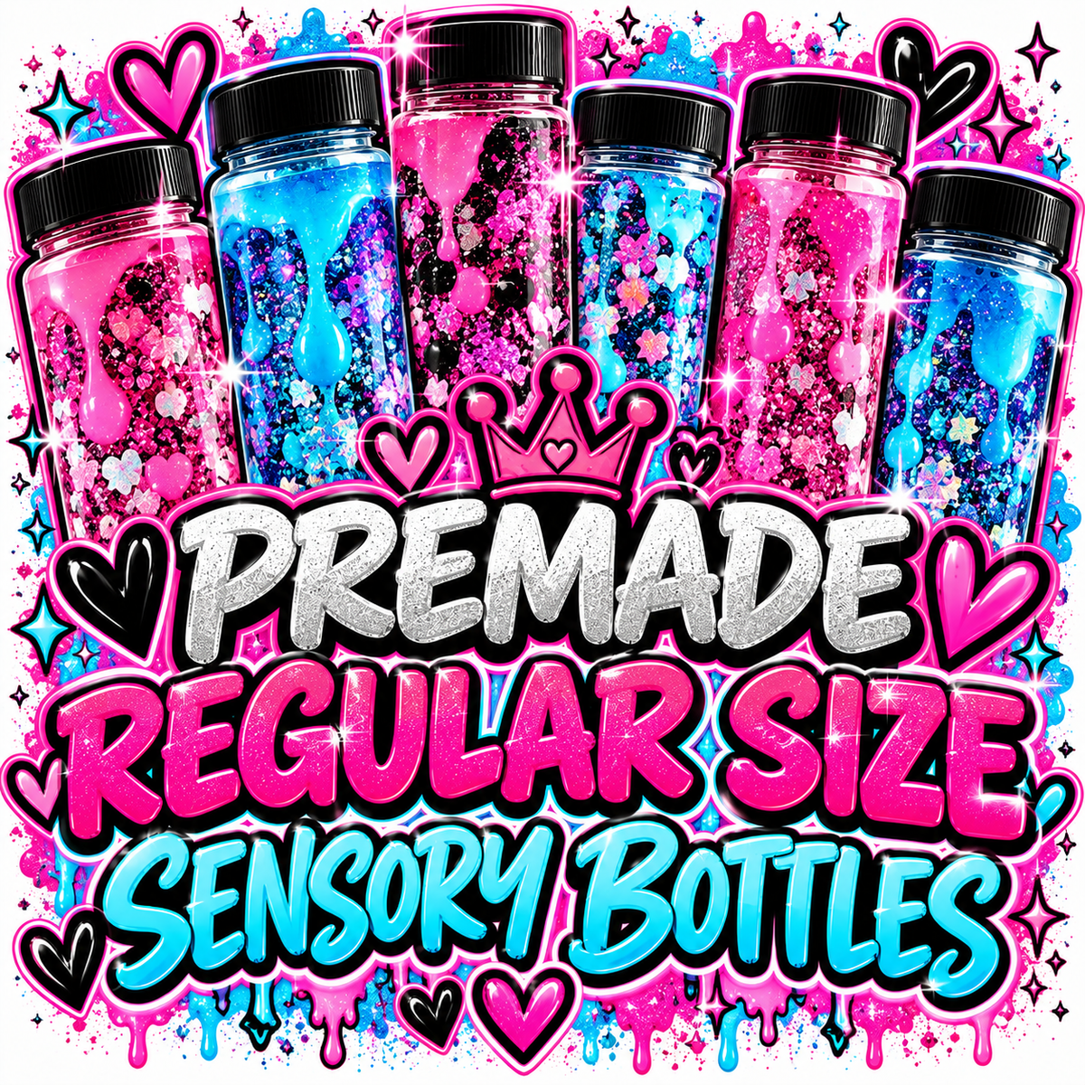 PREMADE REGULAR SIZE SENSORY BOTTLES